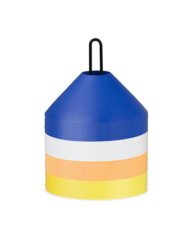 Disc cone set, 40 pcs multi color (4 Color) incl Holder1250x