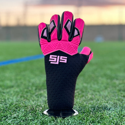 サッカー　SJS キーパーグローブ　Focus Black \u0026 Pink 6号